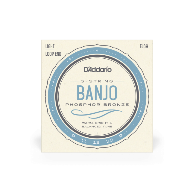 D'Addario EJ69 5-String Banjo Saitensatz (Loop End)