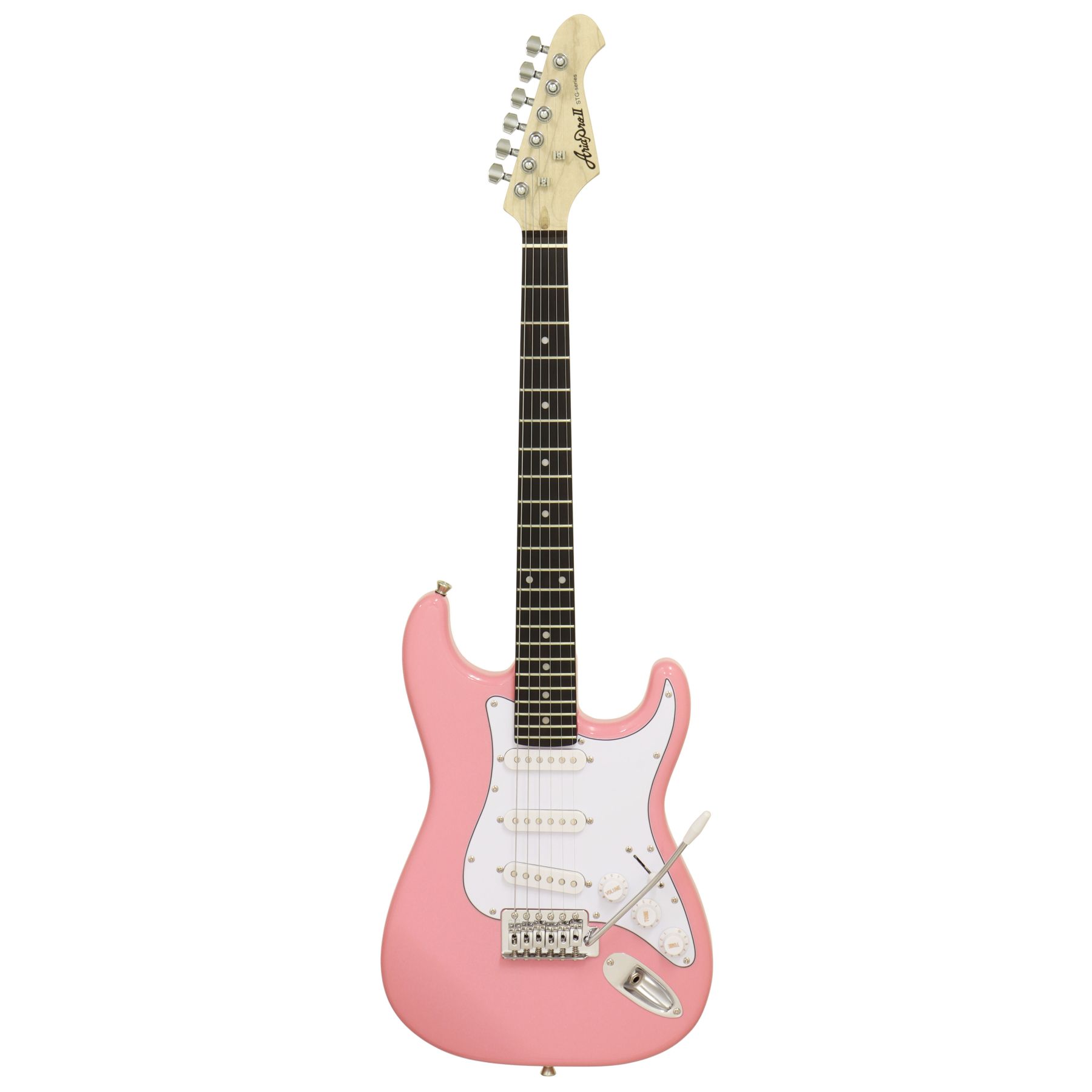 Aria STG-Mini E-Gitarre (pink)