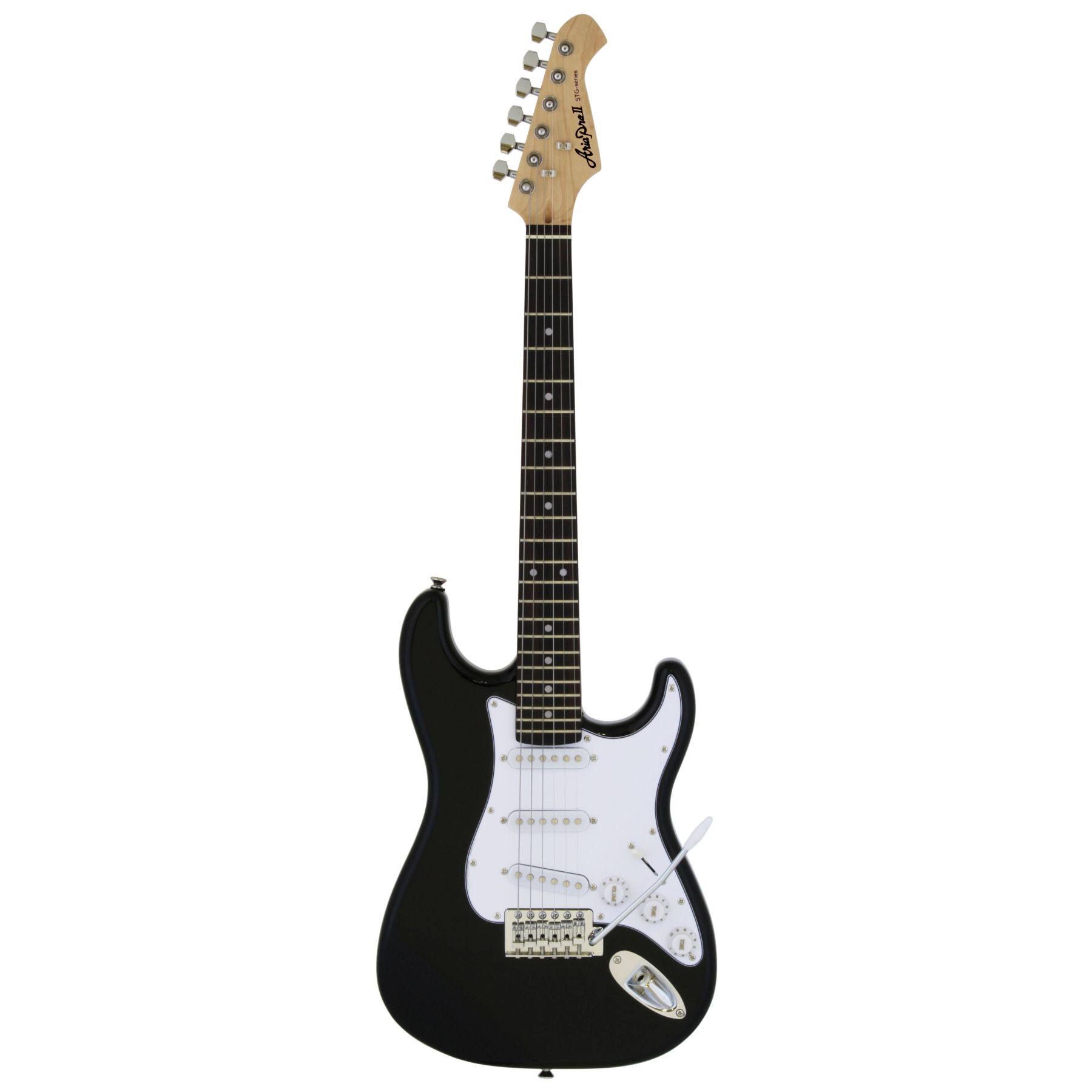 Aria STG-Mini E-Gitarre (schwarz)